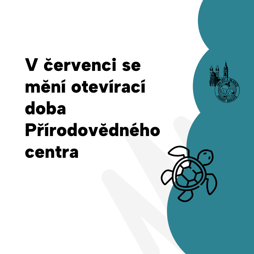 V červenci se mění otevírací doba Přírodovědného centra