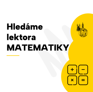 Hledáme vedoucího kroužku matematiky